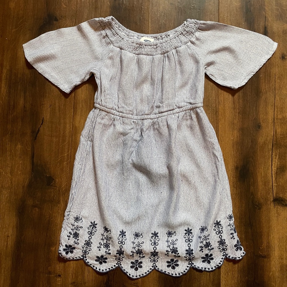 Blue and White Swing Dress